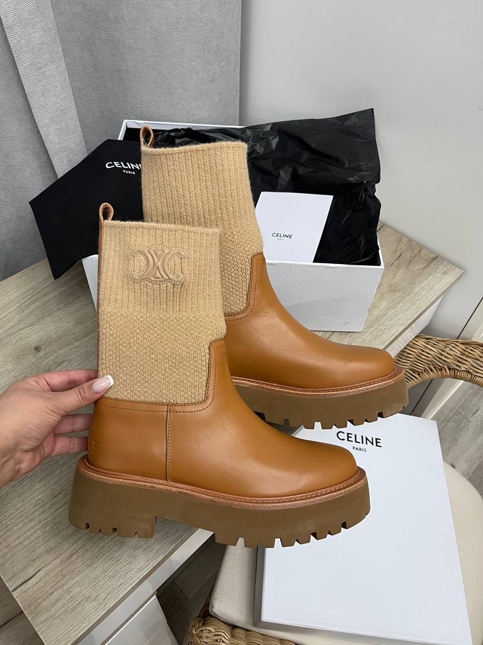 Трендовые ботинки Celine BP-46125 Трендовые ботинки Celine BP-46125