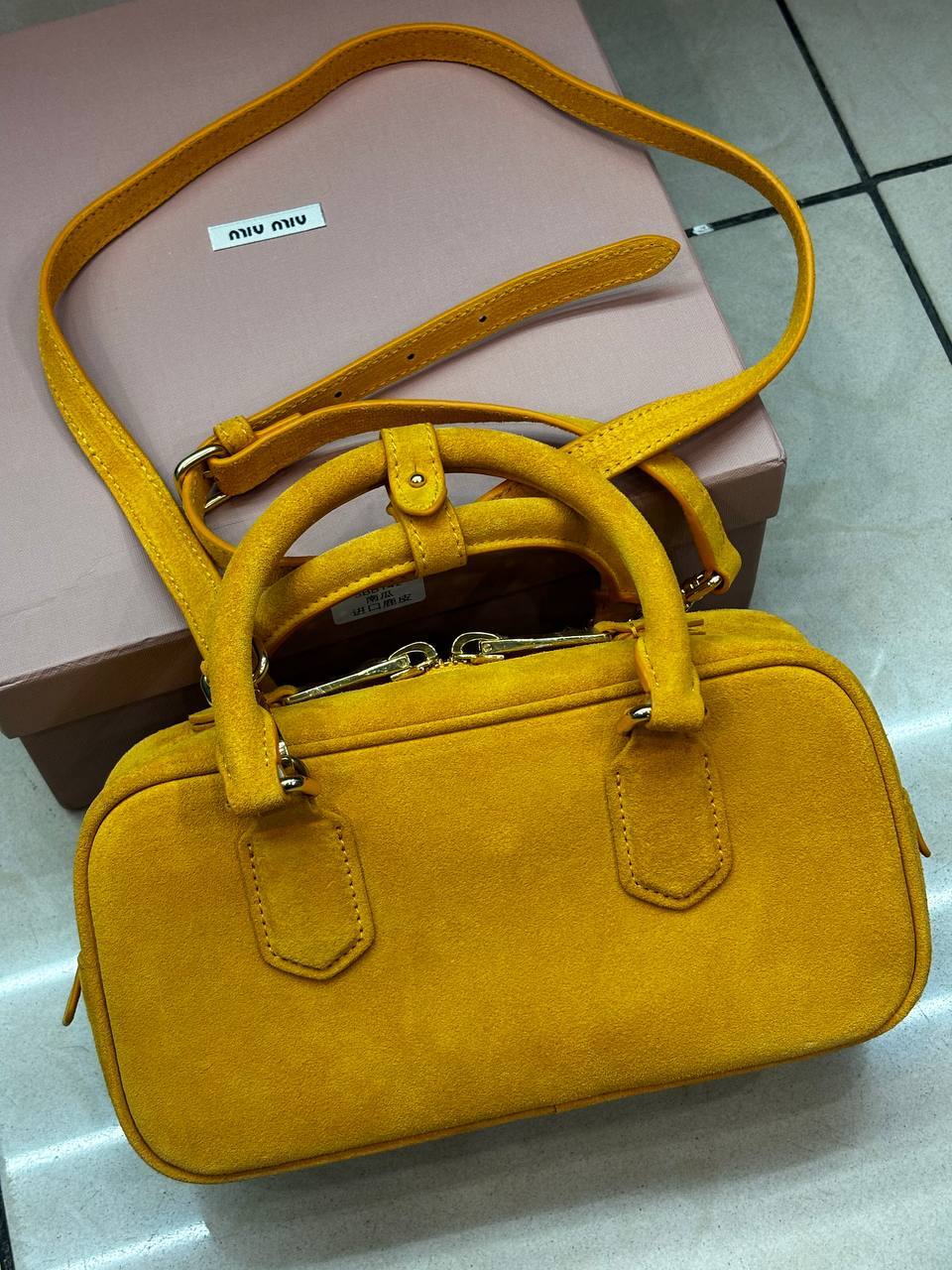 Сумка замшевая коричневая Miu Miu BP-373571 Сумка замшевая коричневая Miu Miu BP-373571