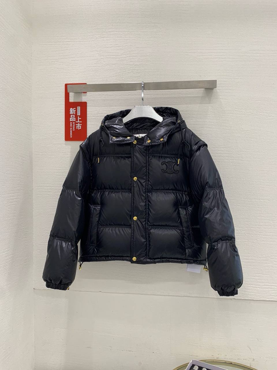 Пуховик черный Celine BP-946703 Пуховик черный Celine BP-946703