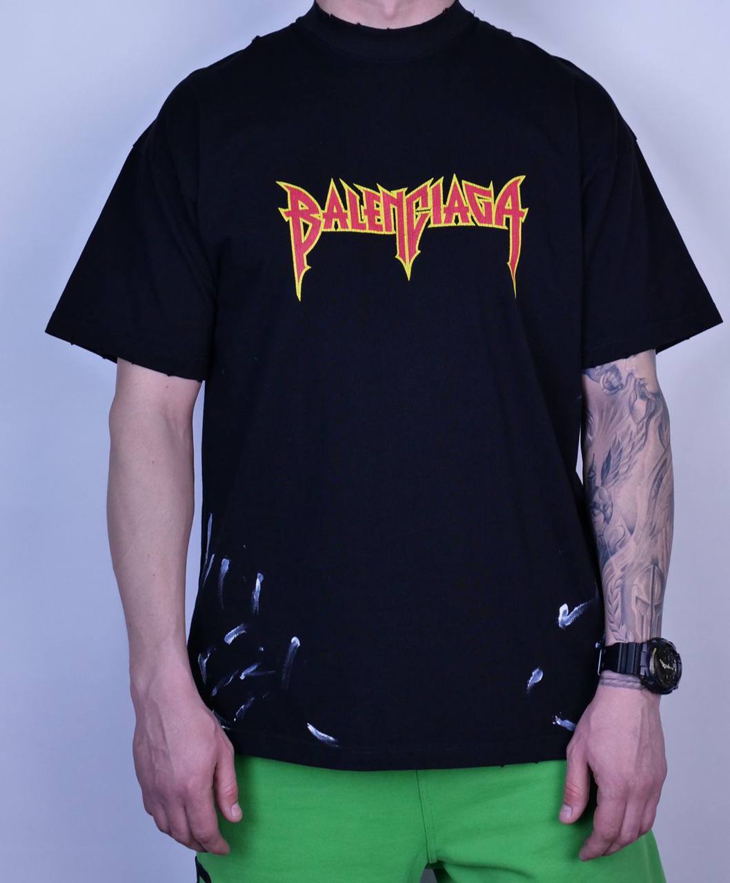Стильная футболка Balenciaga BP-13787 Стильная футболка Balenciaga BP-13787