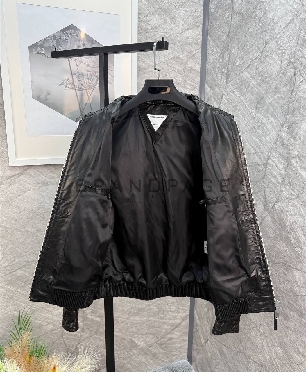 Кожаная куртка из кожи оленя Bottega Veneta BPLUX5463 Кожаная куртка из кожи оленя Bottega Veneta BPLUX5463