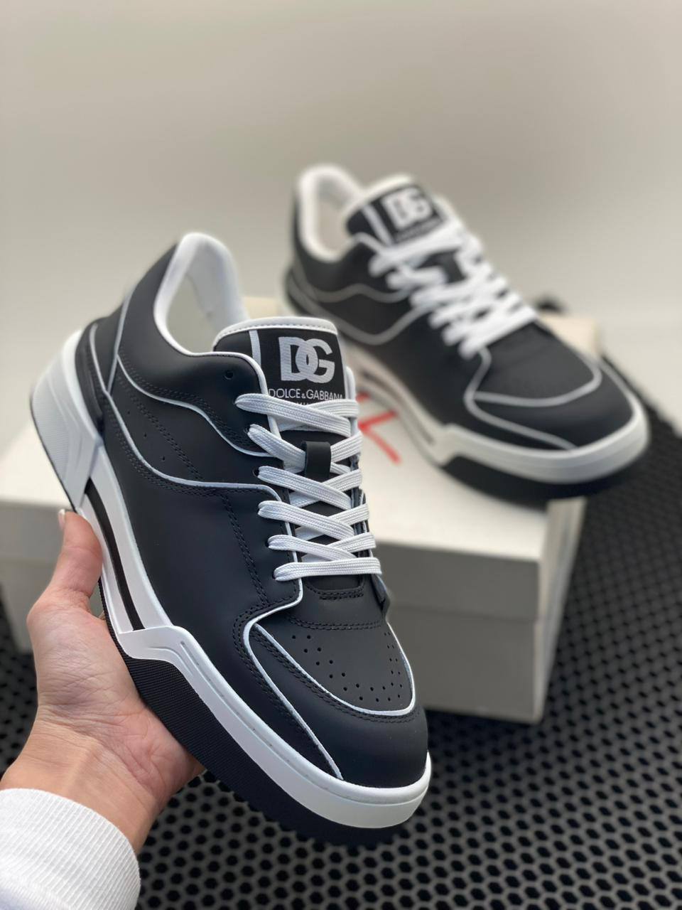 Dolce & Gabbana стильные мужские кеды BP-23717 Dolce & Gabbana стильные мужские кеды BP-23717