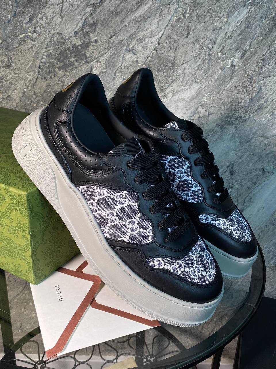 Gucci стильные мужские кеды BP-42558 Gucci стильные мужские кеды BP-42558