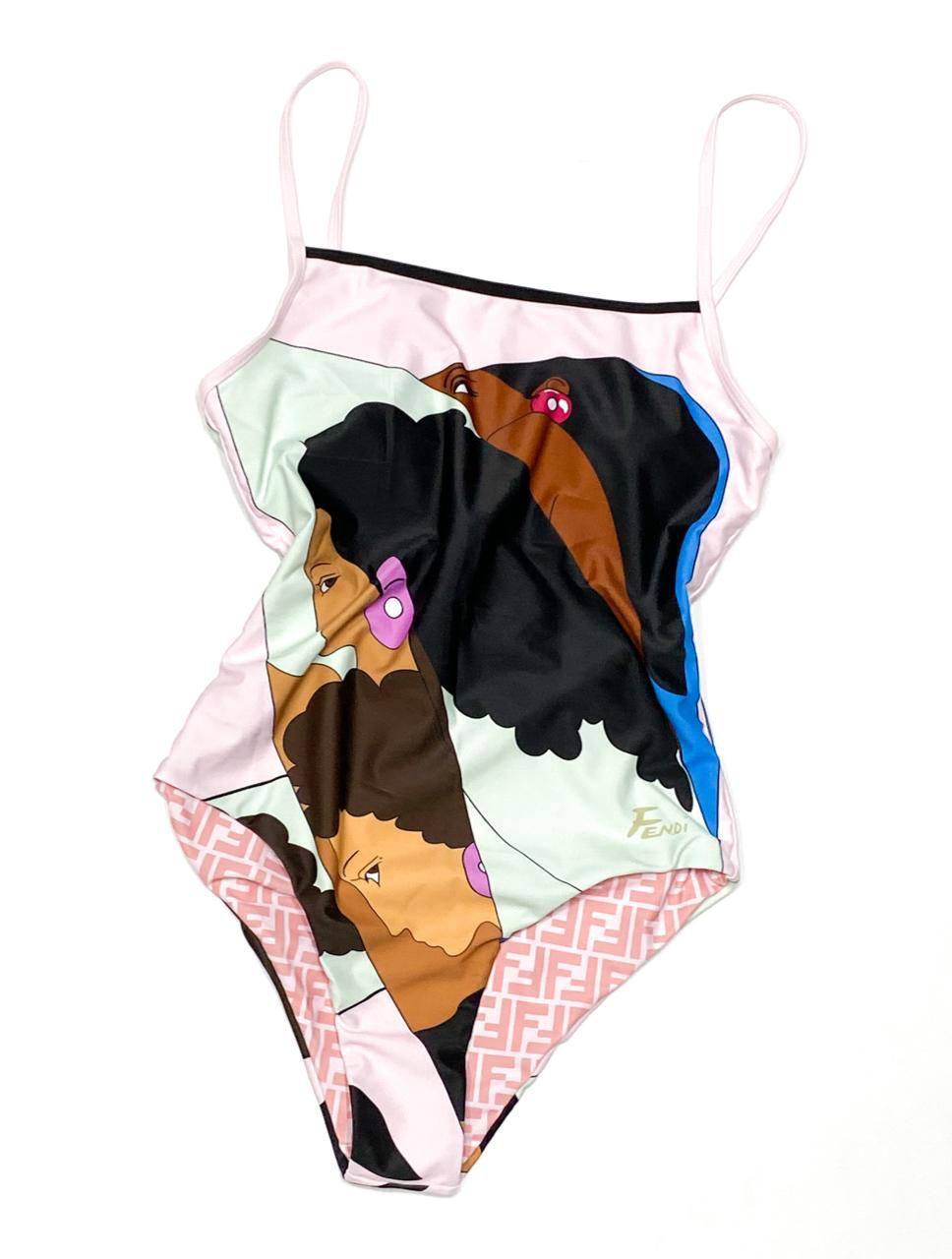 Коллекционный купальник Fendi BP-14372 Коллекционный купальник Fendi BP-14372