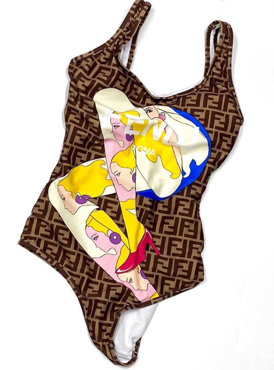 Дизайнерский купальник Fendi BP-14373 Дизайнерский купальник Fendi BP-14373