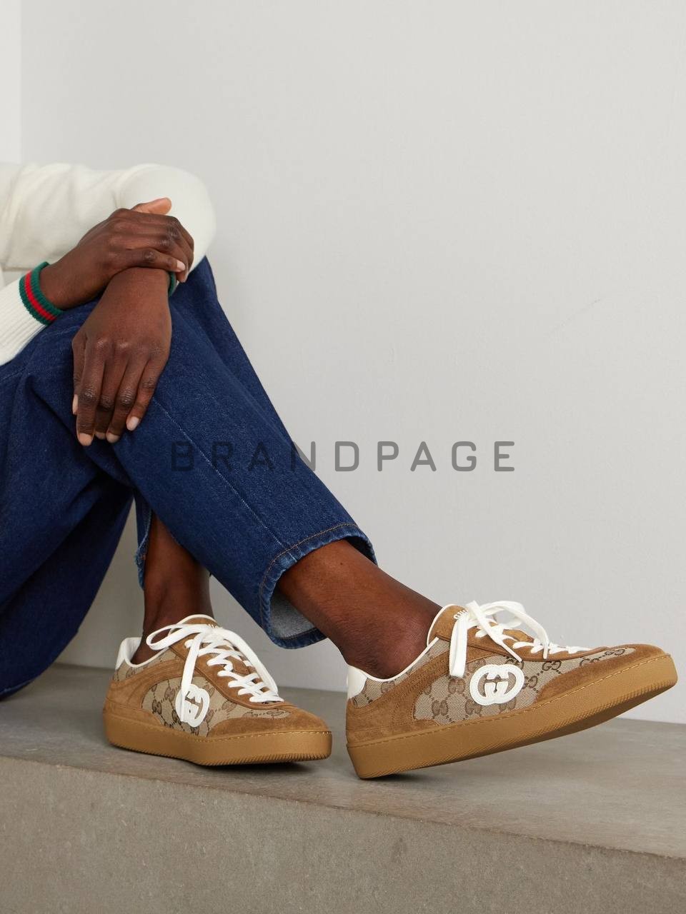 Кроссовки из кожи Gucci BPLUX12567 Кроссовки из кожи Gucci BPLUX12567