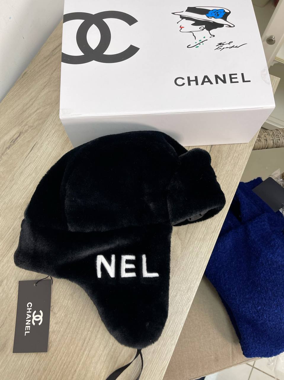 Шапка премиум класса Chanel BP-43742 Шапка премиум класса Chanel BP-43742