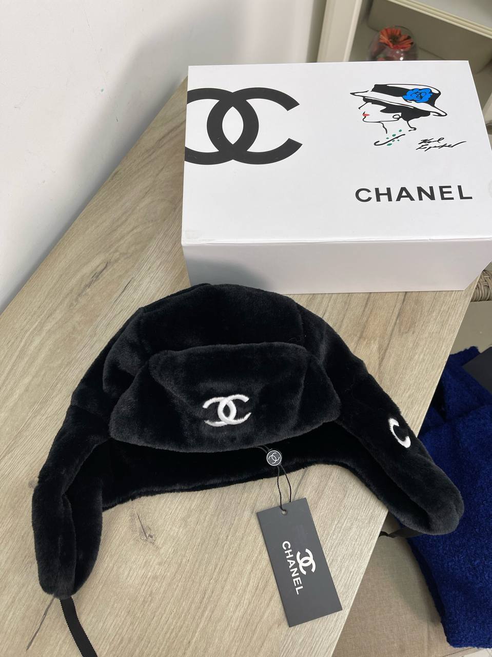 Шапка премиум класса Chanel BP-43742 Шапка премиум класса Chanel BP-43742