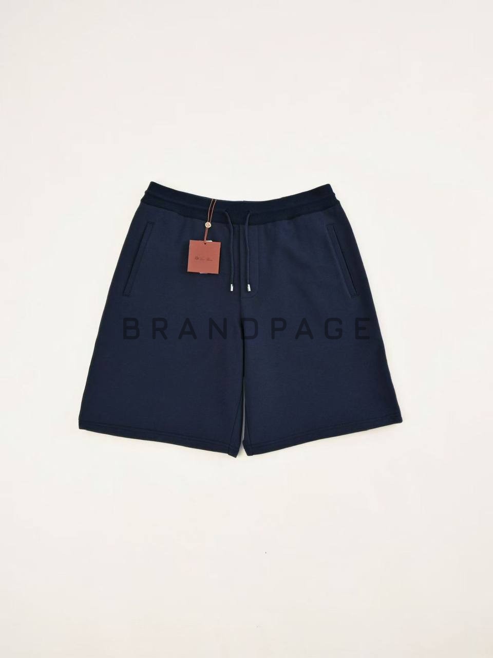 Трикотажные шорты из хлопка Loro Piana BPLUX12325 Трикотажные шорты из хлопка Loro Piana BPLUX12325