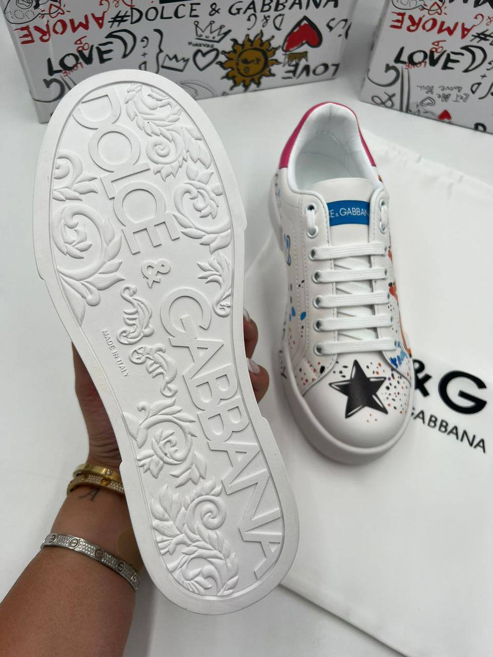 Дизайнерские кеды Dolce & Gabbana BP-32533 Дизайнерские кеды Dolce & Gabbana BP-32533