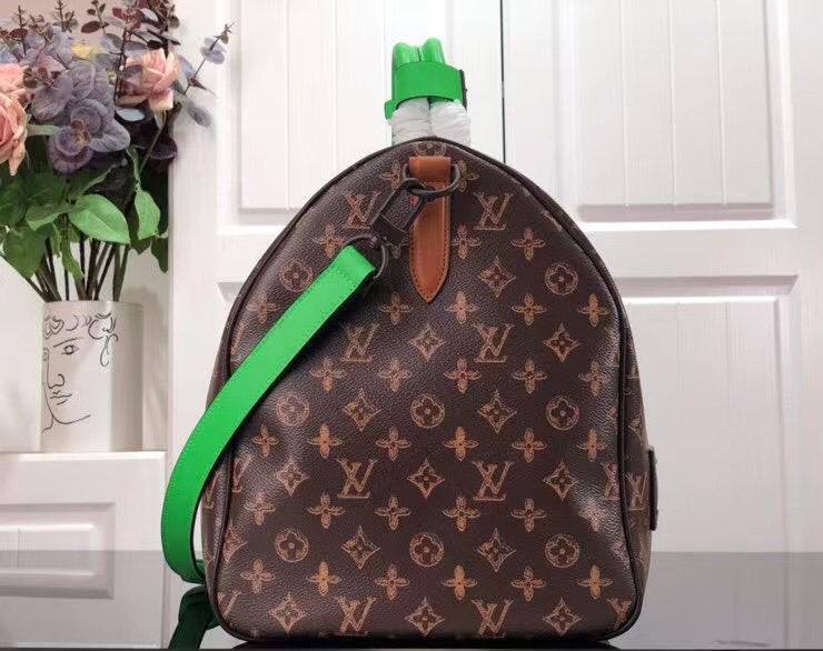 Louis Vuitton дорожная сумка коричнево-зеленая BP-13560 Louis Vuitton дорожная сумка коричнево-зеленая BP-13560