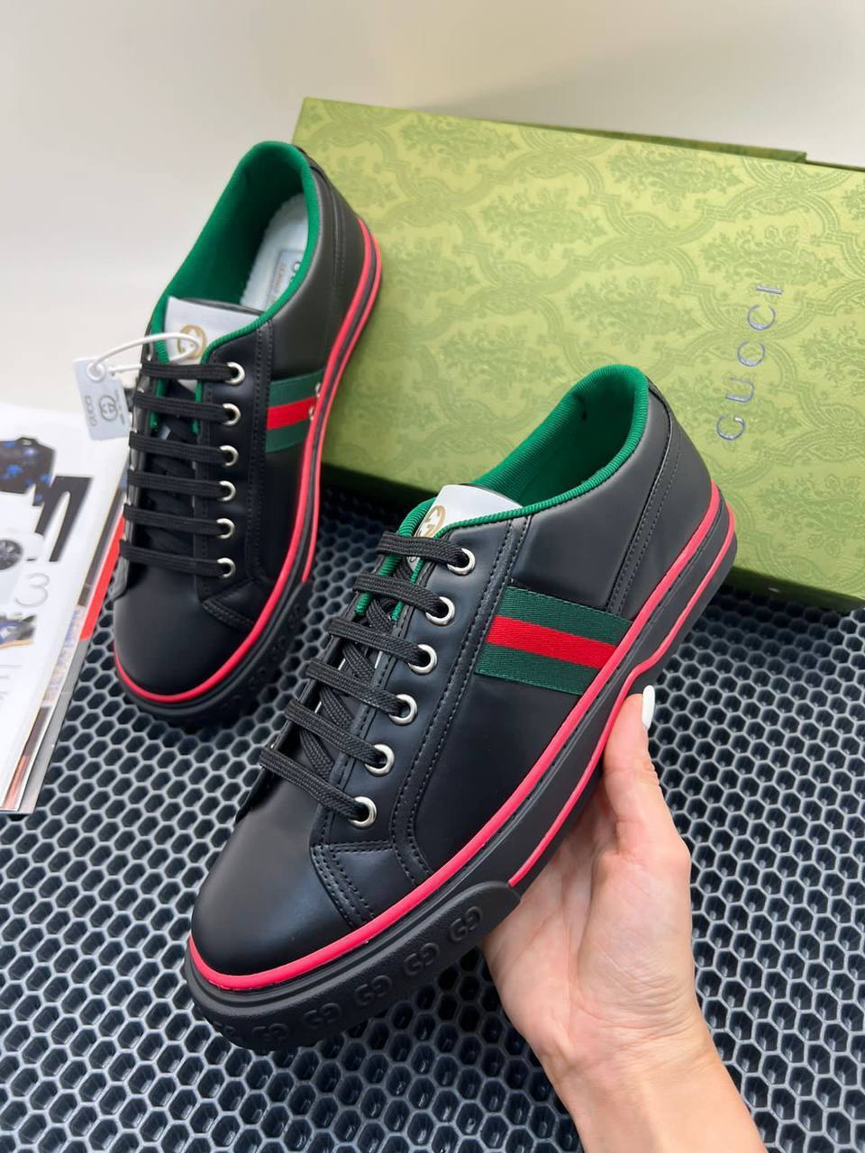 Кеды Gucci мужские BP-18459 Кеды Gucci мужские BP-18459