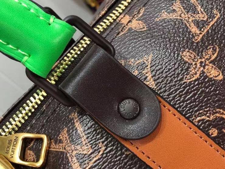 Louis Vuitton дорожная сумка коричнево-зеленая BP-13560 Louis Vuitton дорожная сумка коричнево-зеленая BP-13560