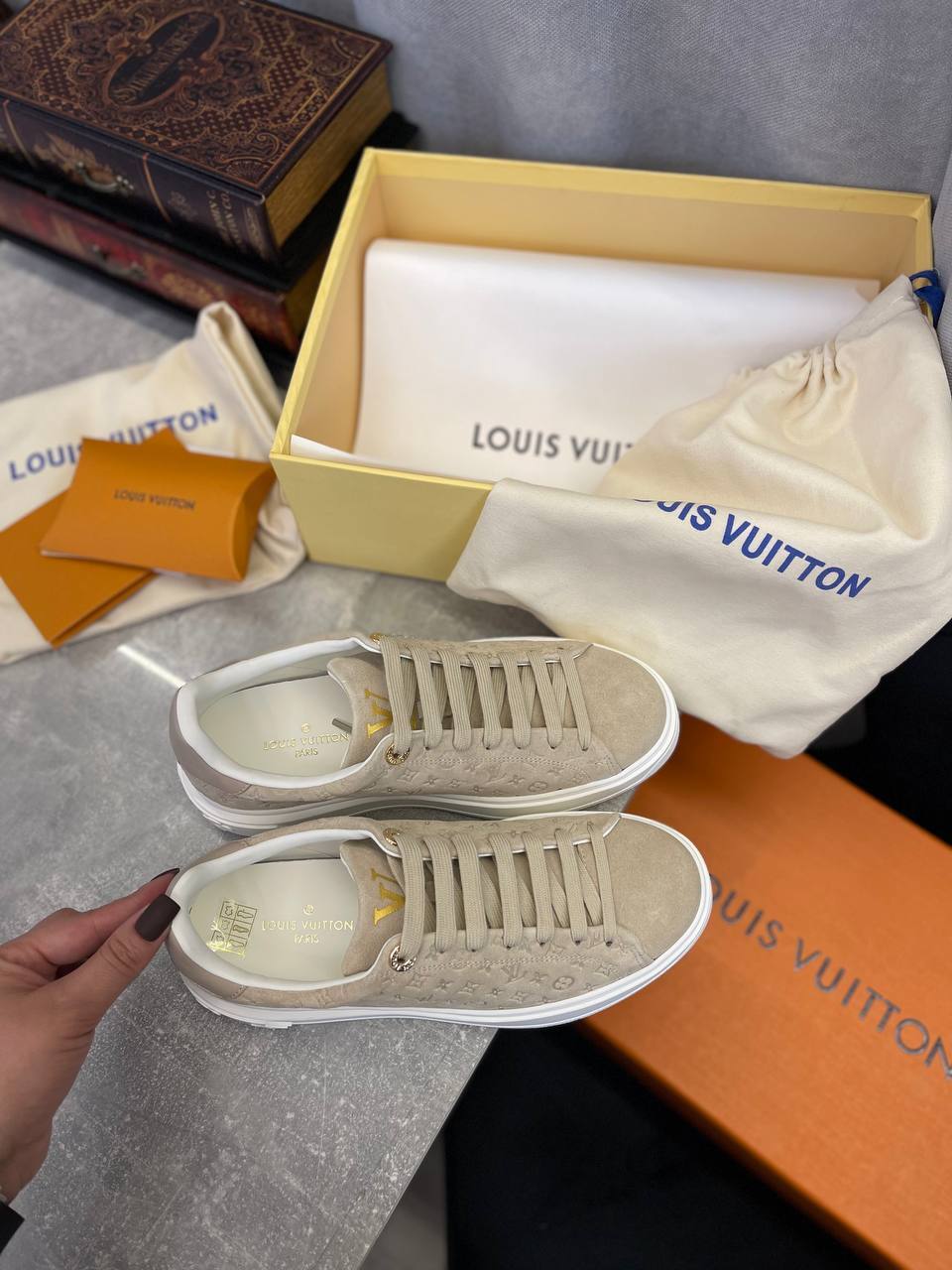 Louis Vuitton трендовые женские кеды BP-40962 Louis Vuitton трендовые женские кеды BP-40962