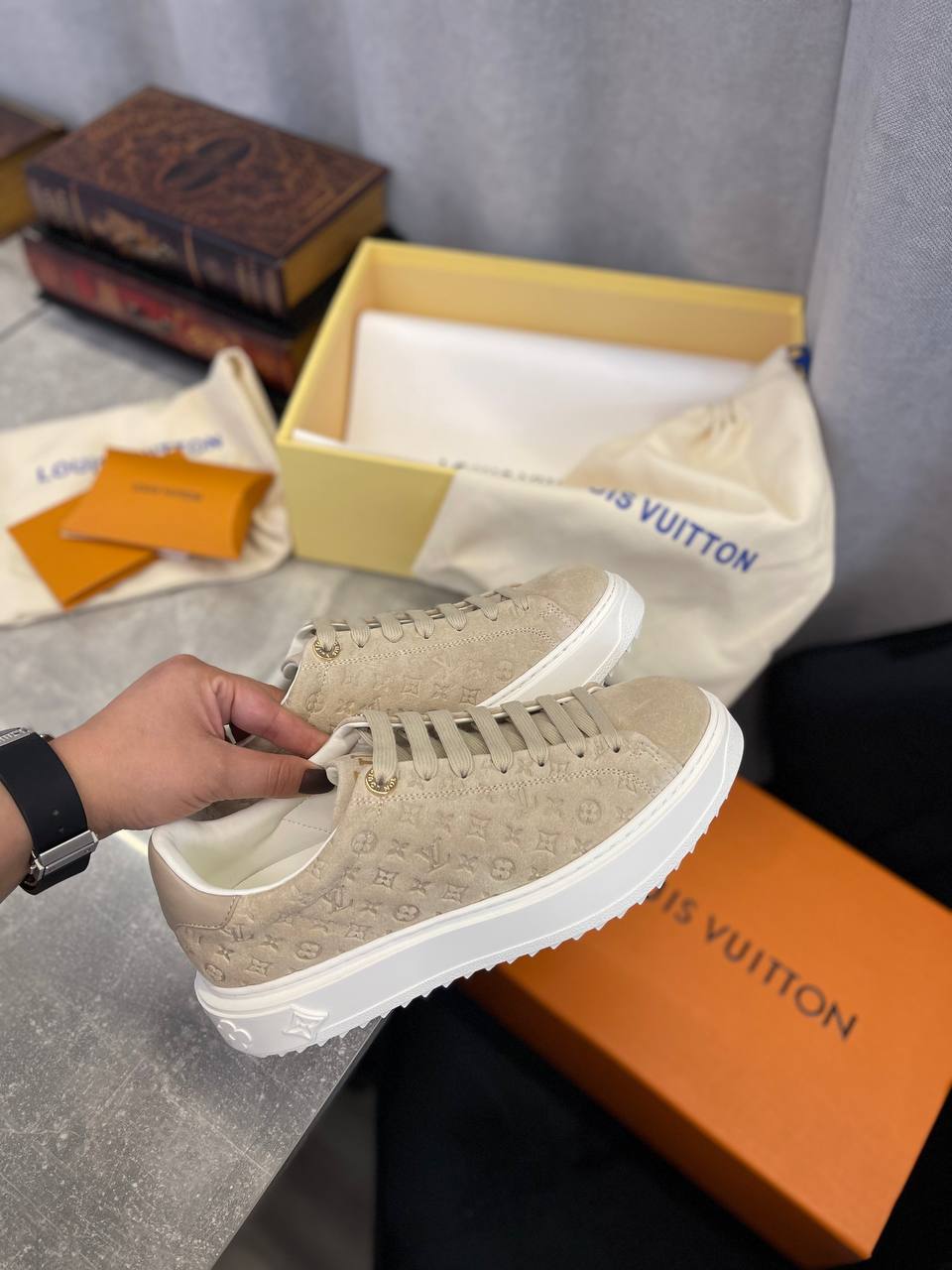 Louis Vuitton трендовые женские кеды BP-40962 Louis Vuitton трендовые женские кеды BP-40962