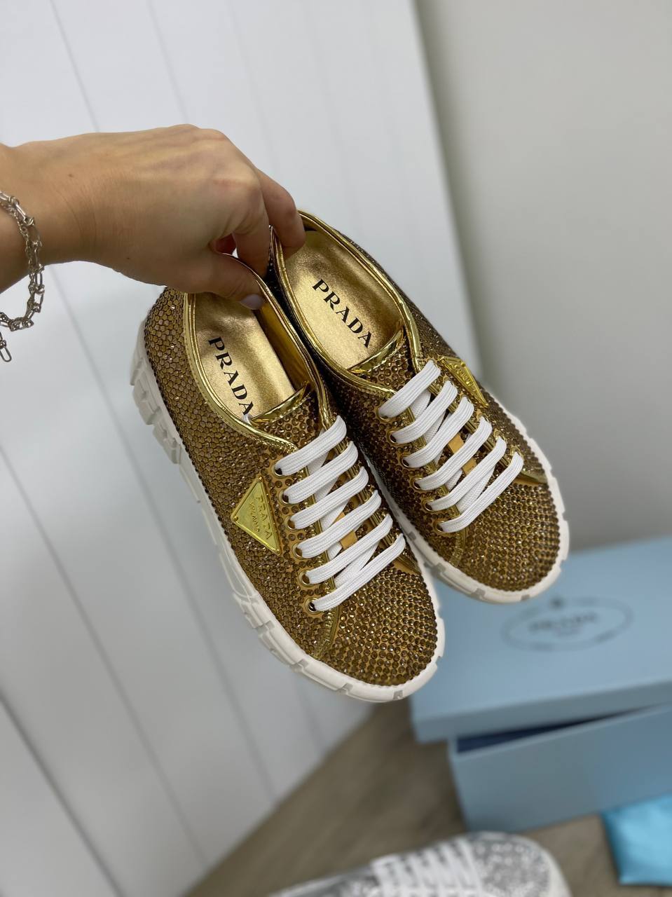 Prada женские коллекционные кеды BP-29086 Prada женские коллекционные кеды BP-29086