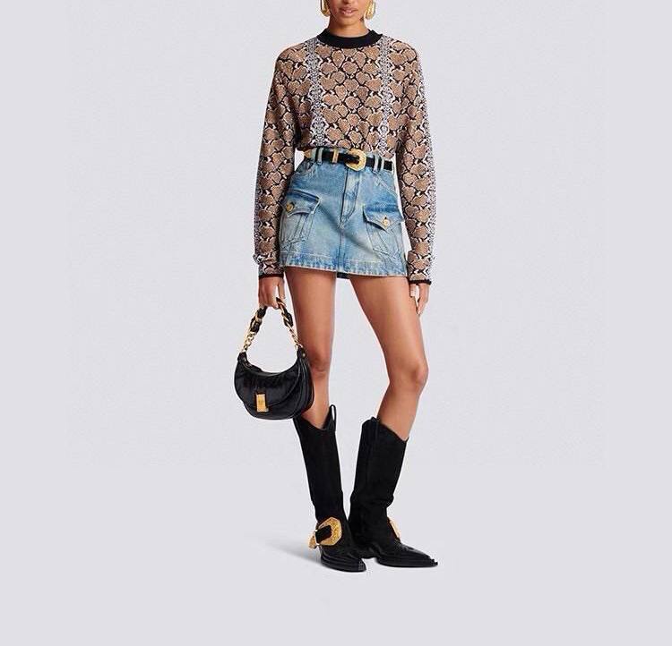 Юбка Balmain трендовая BP-46734 Юбка Balmain трендовая BP-46734