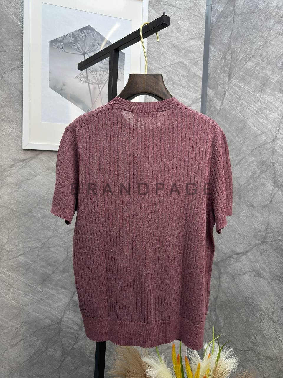 Футболка из льна и тенселя Loro Piana BPLUX13008 Футболка из льна и тенселя Loro Piana BPLUX13008