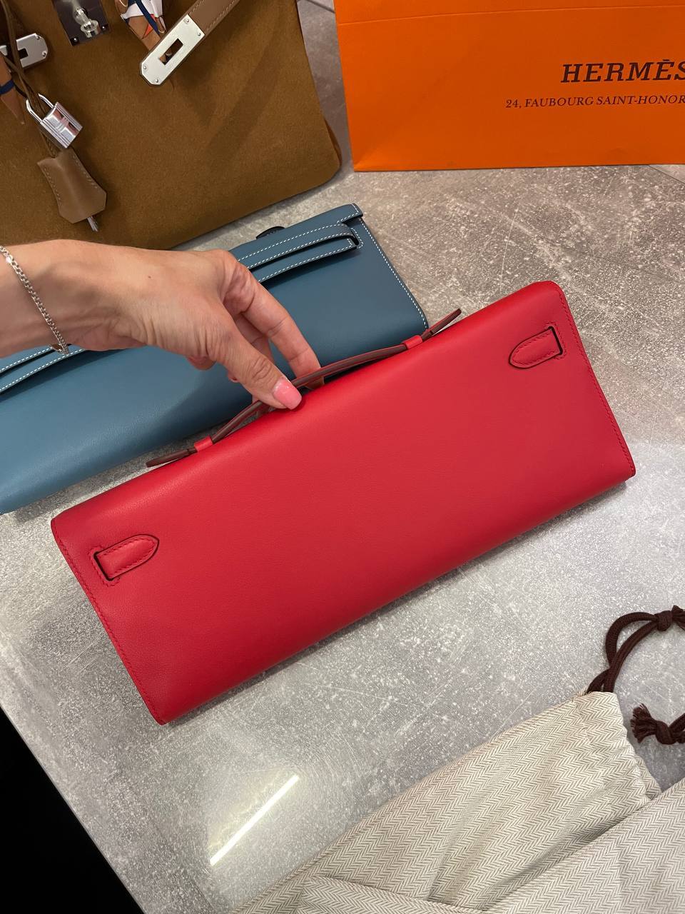 Клатч KELLY CUT премиум swift Hermes BP-53801 Клатч KELLY CUT премиум swift Hermes BP-53801