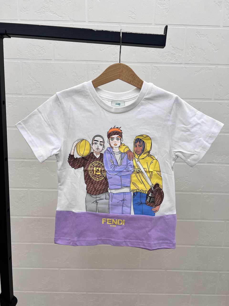 Футболка Fendi премиальная BP-52416 Футболка Fendi премиальная BP-52416