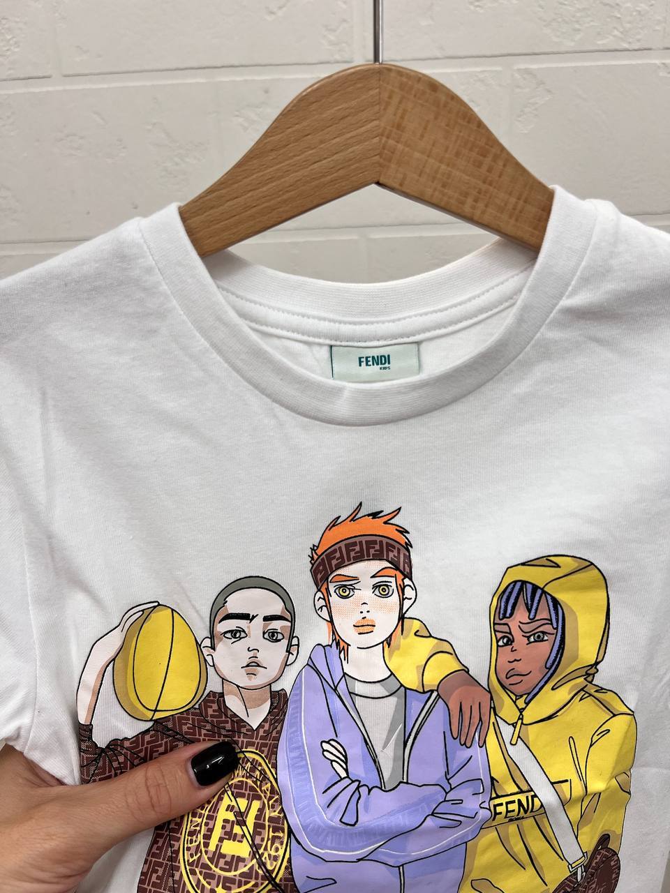 Футболка Fendi премиальная BP-52416 Футболка Fendi премиальная BP-52416