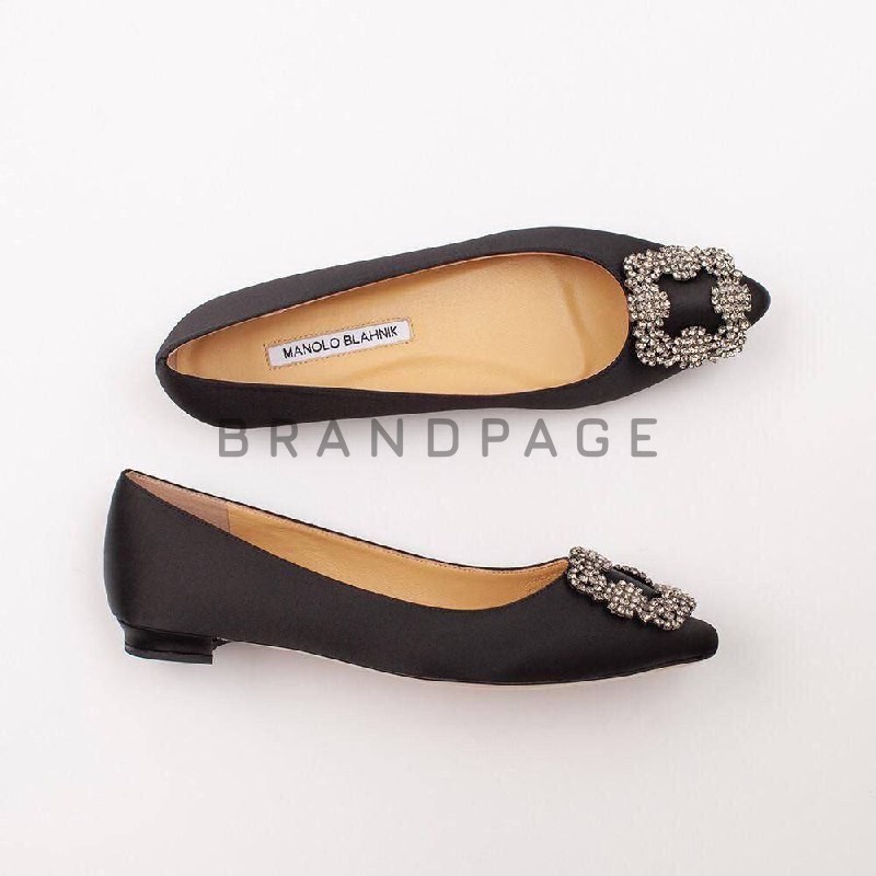 Балетки кожаные Manolo Blahnik BPLUX12422 Балетки кожаные Manolo Blahnik BPLUX12422