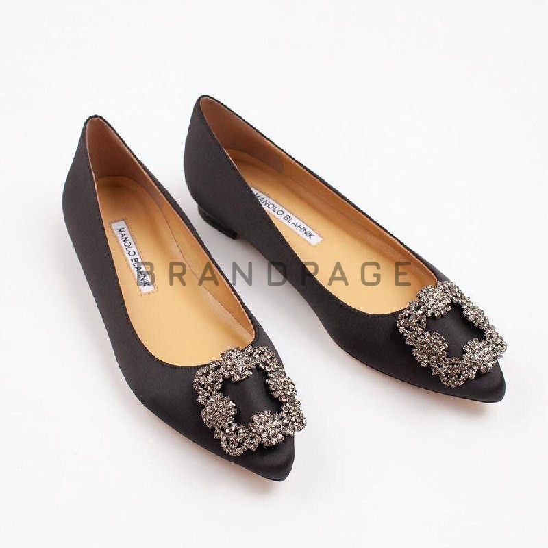 Балетки кожаные Manolo Blahnik BPLUX12422 Балетки кожаные Manolo Blahnik BPLUX12422
