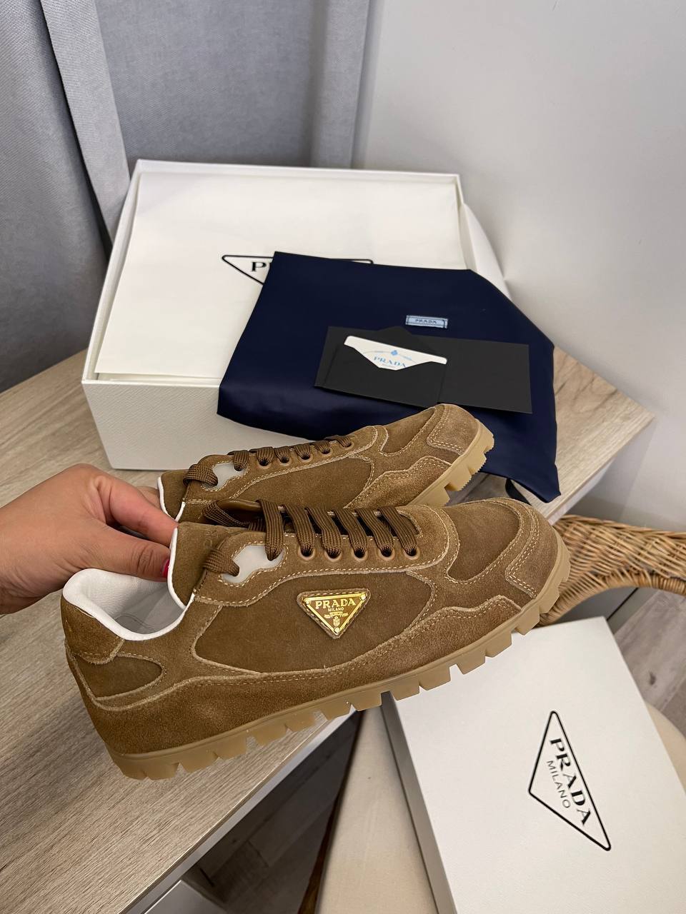 Prada кроссовки премиум BP-53189 Prada кроссовки премиум BP-53189