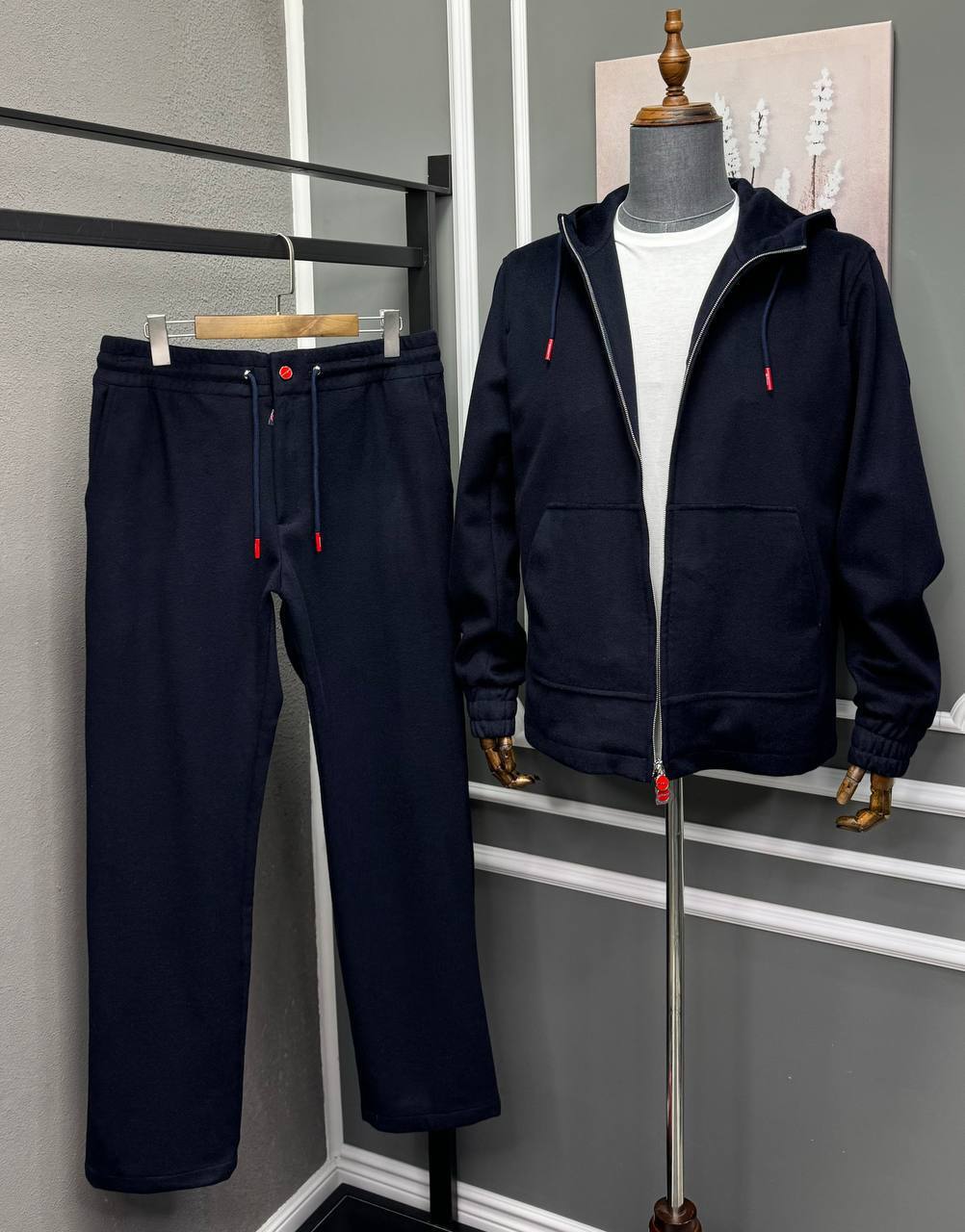 Элитный спортивный костюм синий Kiton BP-874319 Элитный спортивный костюм синий Kiton BP-874319