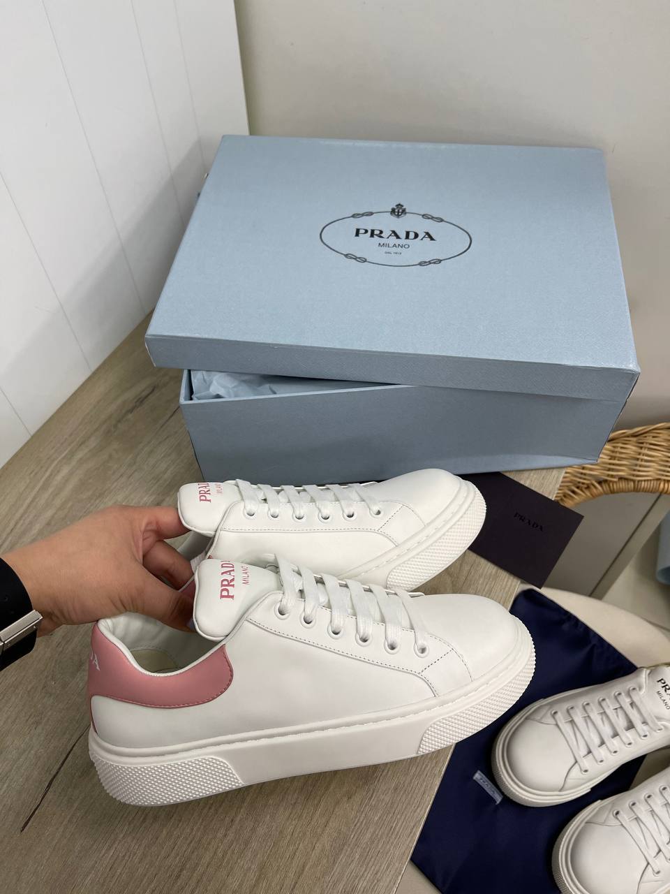 Prada трендовые женские кеды BP-32134 Prada трендовые женские кеды BP-32134