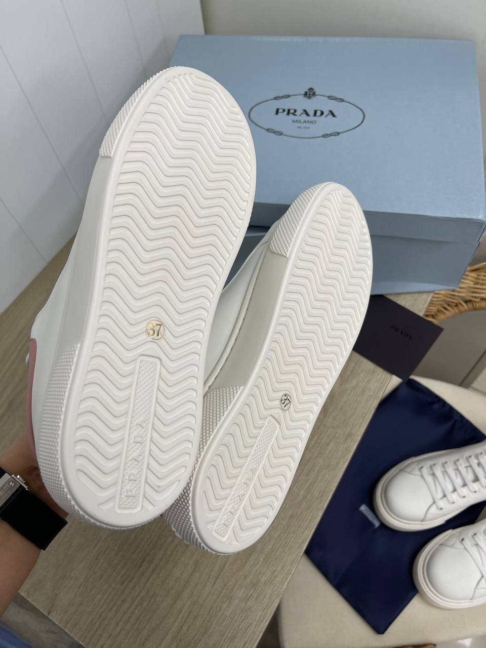 Prada трендовые женские кеды BP-32134 Prada трендовые женские кеды BP-32134