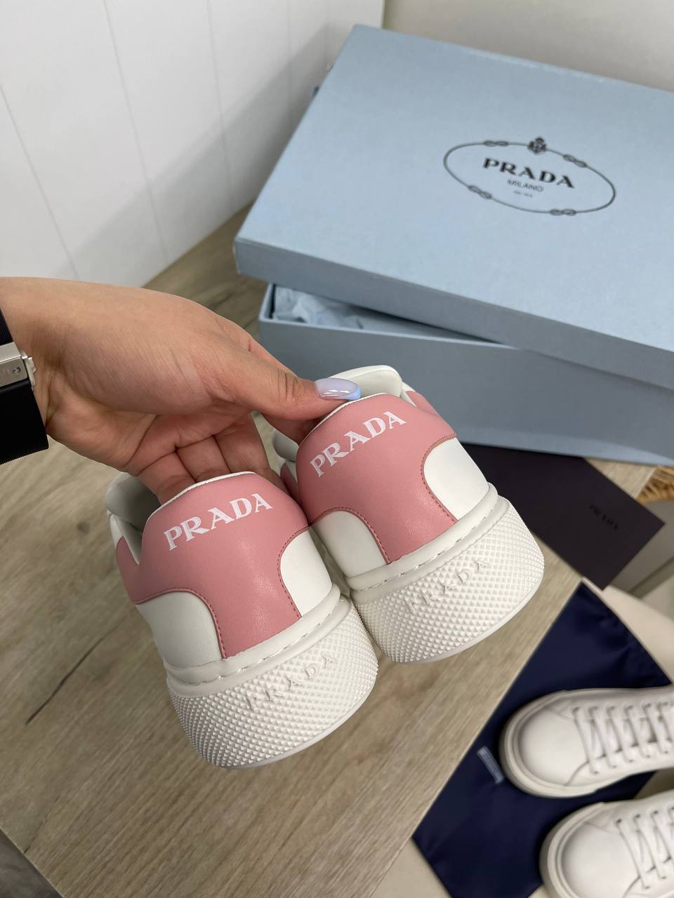 Prada трендовые женские кеды BP-32134 Prada трендовые женские кеды BP-32134