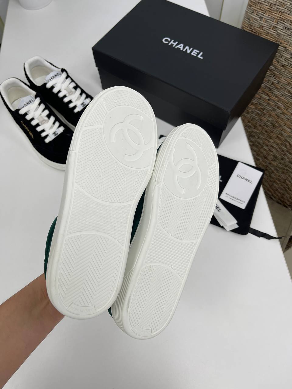 Женские кеды Chanel премиум BP-36490 Женские кеды Chanel премиум BP-36490