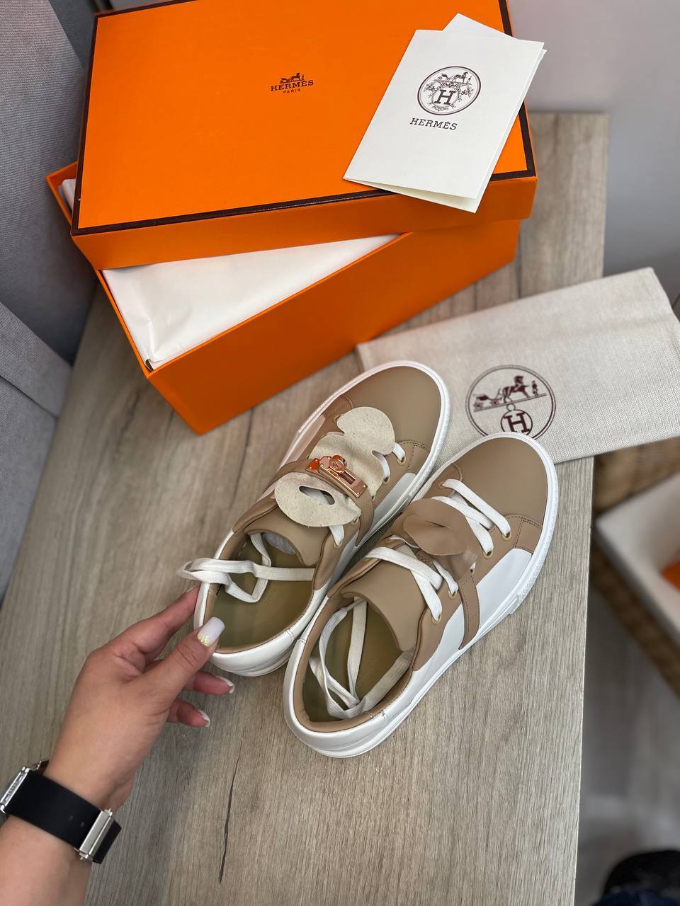 Hermes премиум женские кеды BP-40077 Hermes премиум женские кеды BP-40077