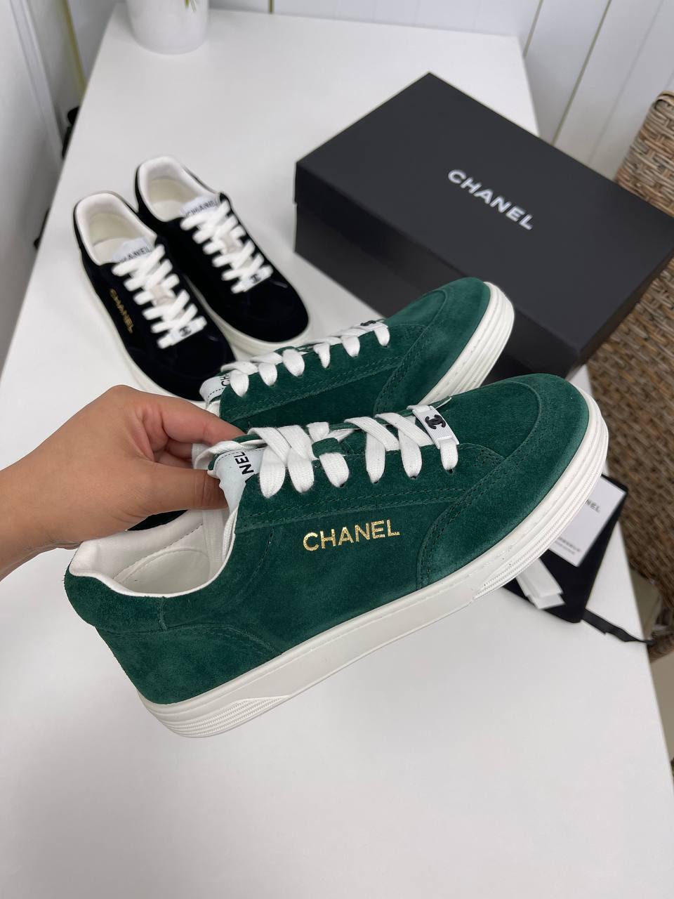 Женские кеды Chanel премиум BP-36490 Женские кеды Chanel премиум BP-36490