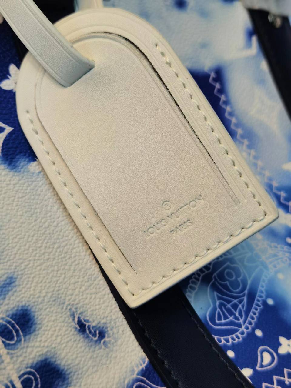 Дорожная сумка сине-белая Louis Vuitton BP-15123 Дорожная сумка сине-белая Louis Vuitton BP-15123