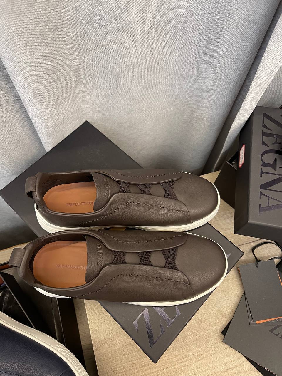 ZEGNA лимитированные мужские кеды BP-52886 ZEGNA лимитированные мужские кеды BP-52886