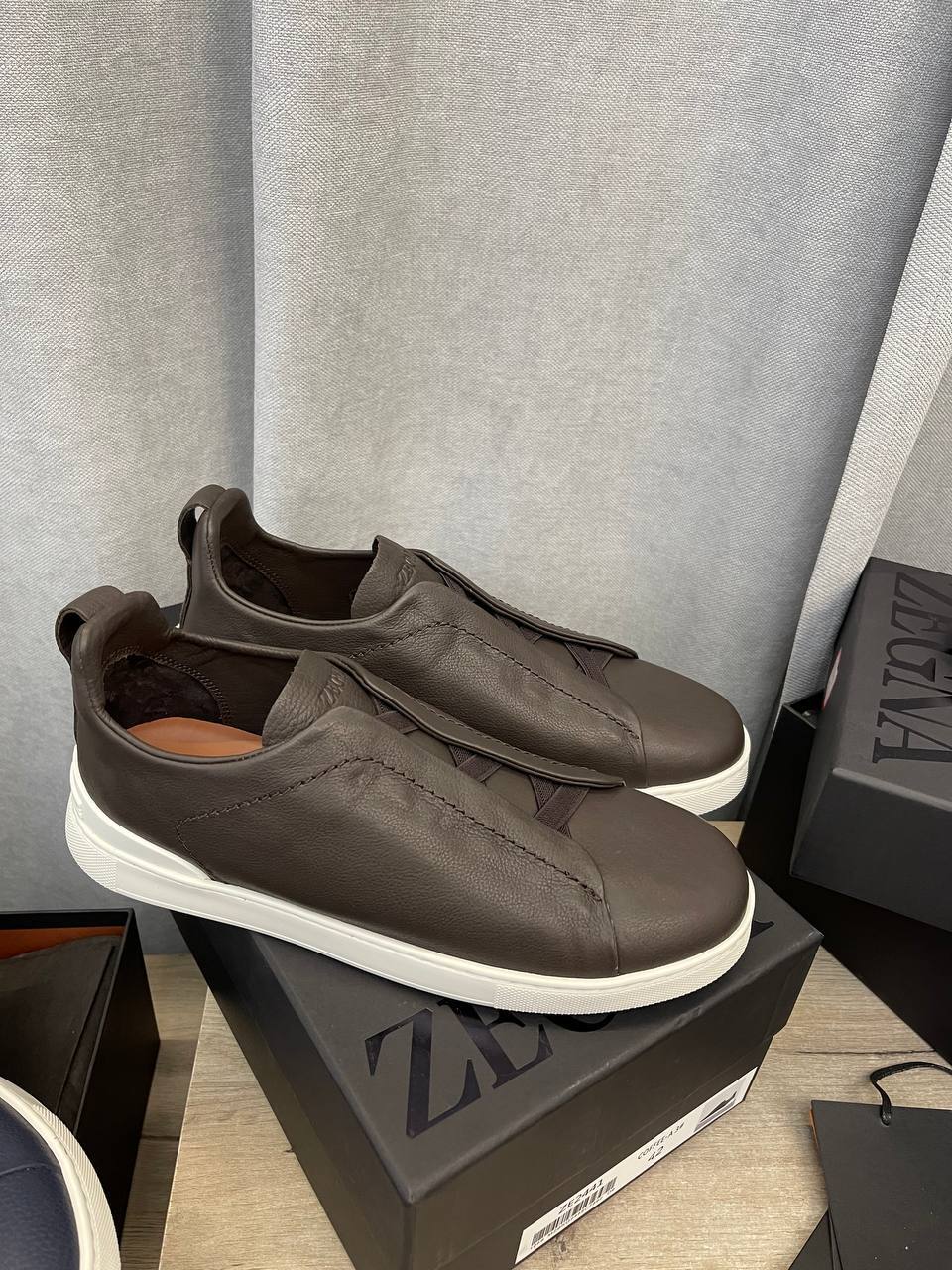 ZEGNA лимитированные мужские кеды BP-52886 ZEGNA лимитированные мужские кеды BP-52886