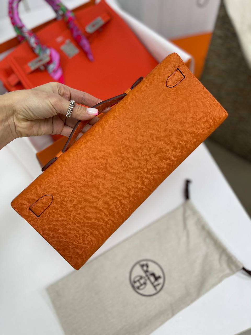 Клатч женский коллекционный KELLY CUT Epsom Hermes BP-27651 Клатч женский коллекционный KELLY CUT Epsom Hermes BP-27651