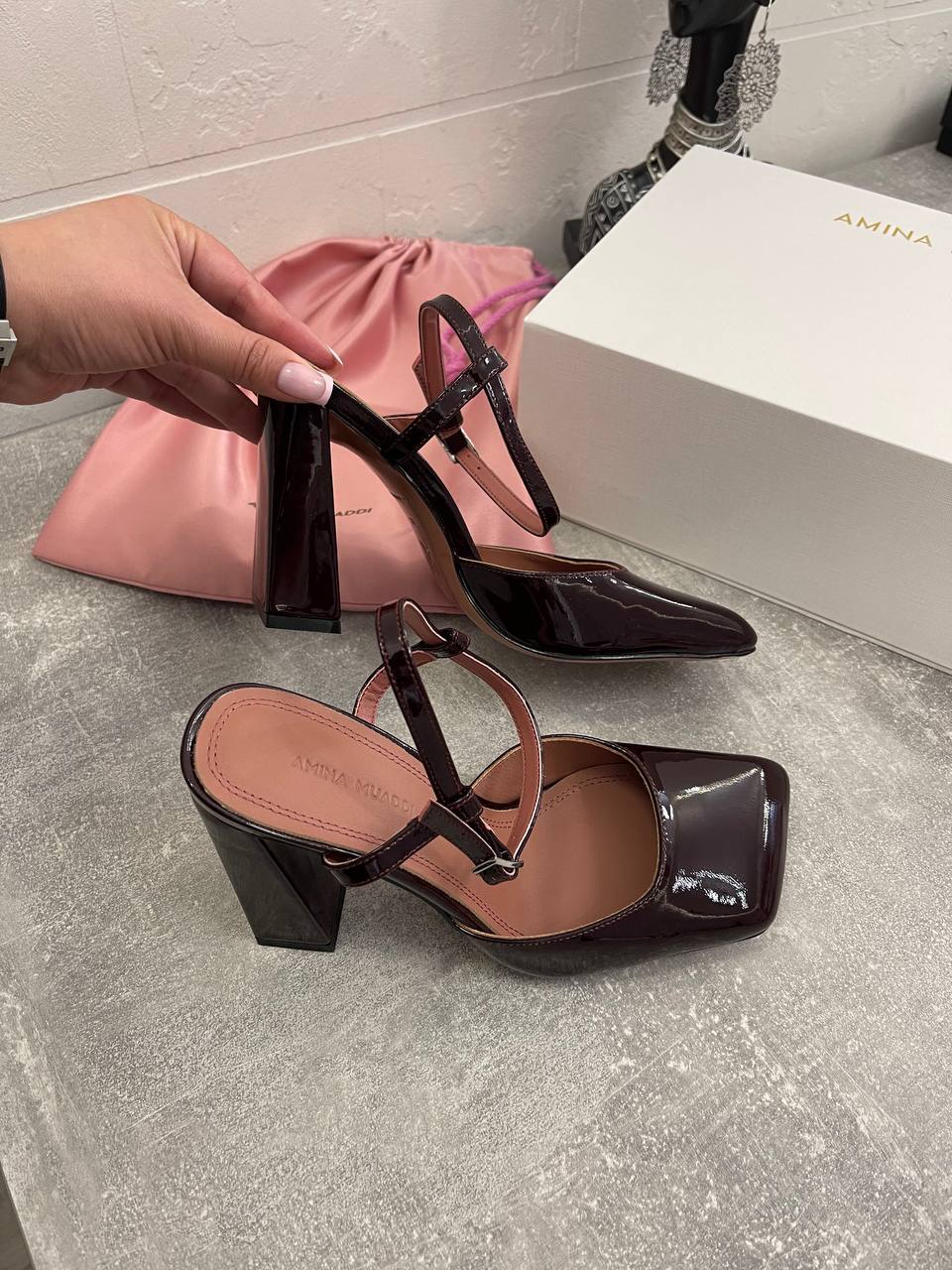 Дизайнерские туфли Amina Muaddi BP-49152 Дизайнерские туфли Amina Muaddi BP-49152