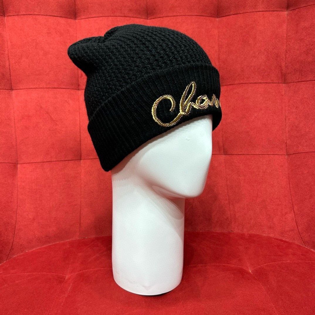 Премиальный комплект (Шарф + Шапка + Перчатки) черный Chanel BP-773003 Премиальный комплект (Шарф + Шапка + Перчатки) черный Chanel BP-773003