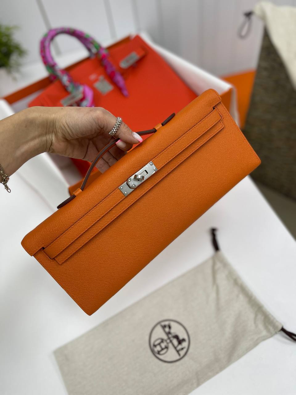 Клатч женский коллекционный KELLY CUT Epsom Hermes BP-27651 Клатч женский коллекционный KELLY CUT Epsom Hermes BP-27651