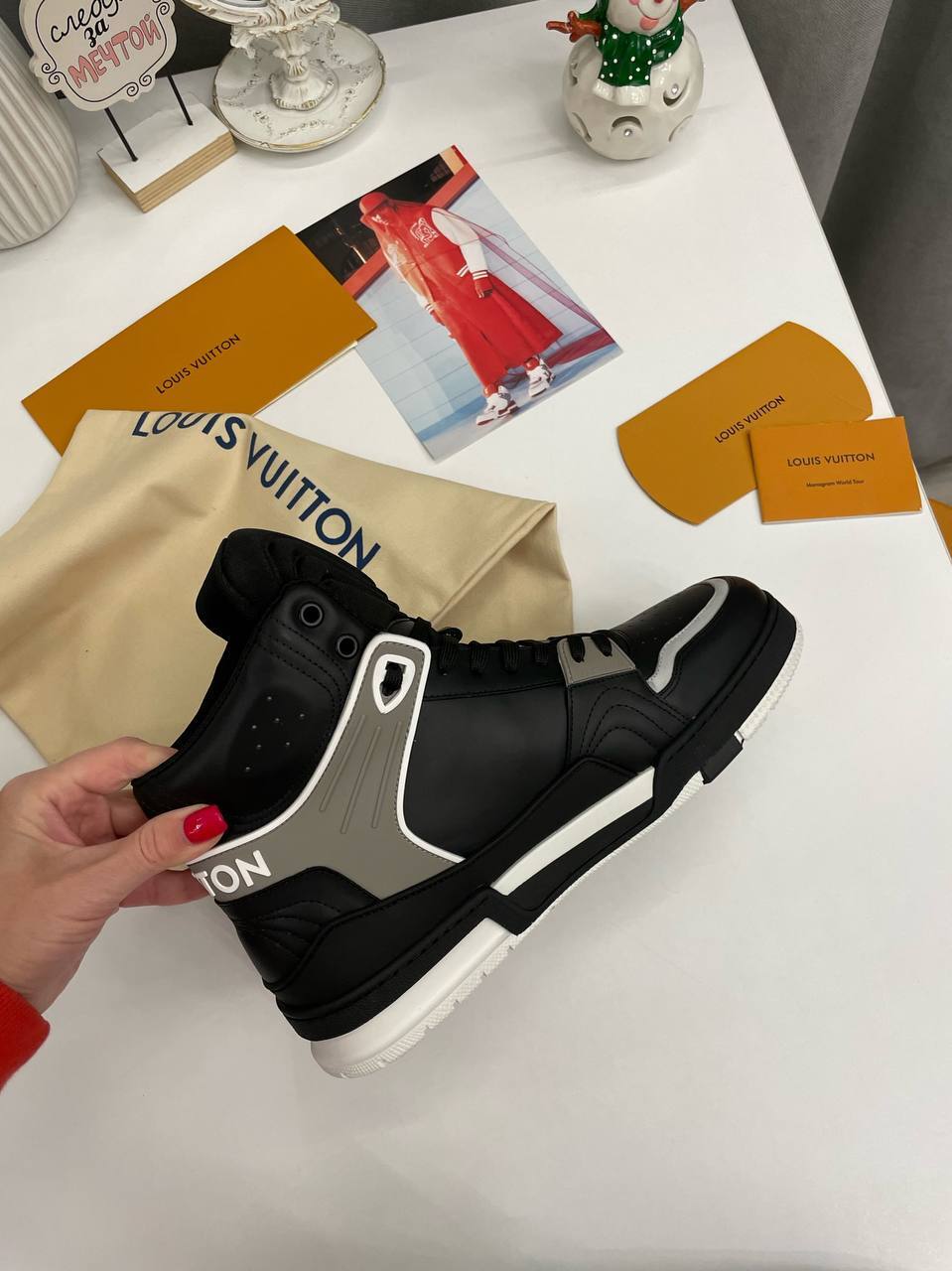 Louis Vuitton мужские кеды премиум BP-42857 Louis Vuitton мужские кеды премиум BP-42857