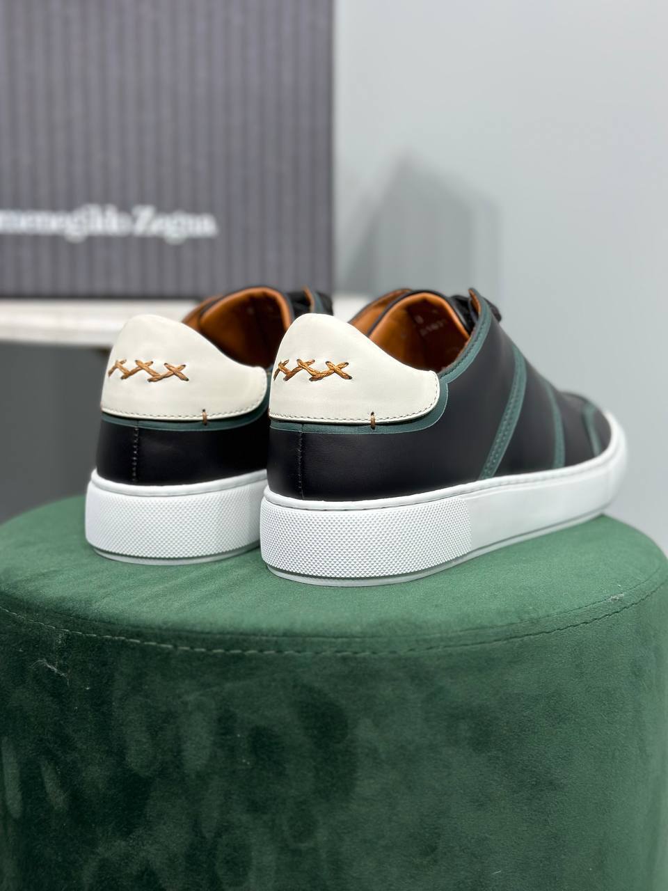 ZEGNA лимитированные кеды мужские BP-28528 ZEGNA лимитированные кеды мужские BP-28528