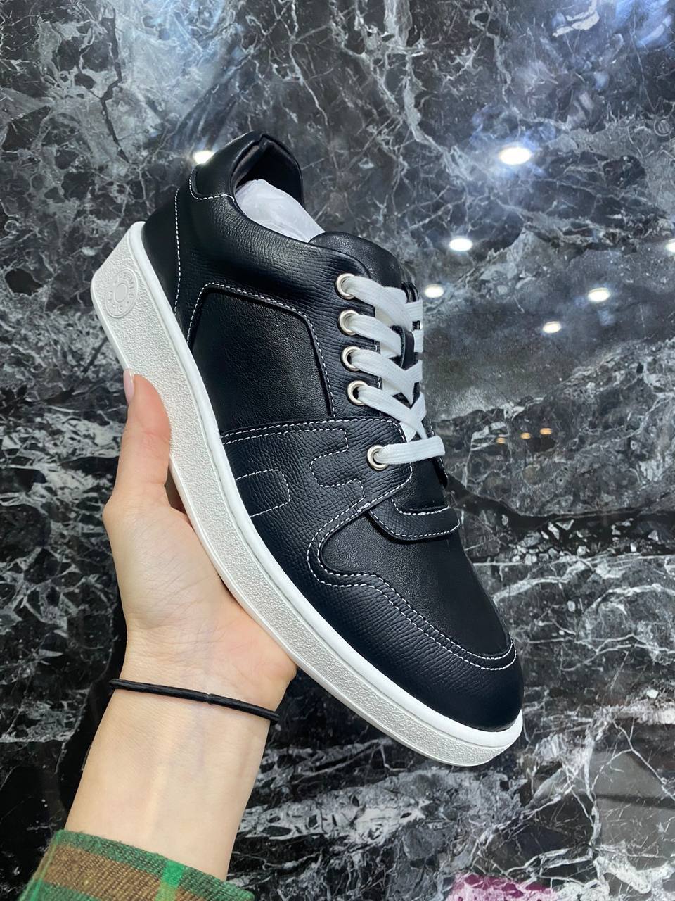 Hermes стильные мужские кеды BP-25735 Hermes стильные мужские кеды BP-25735