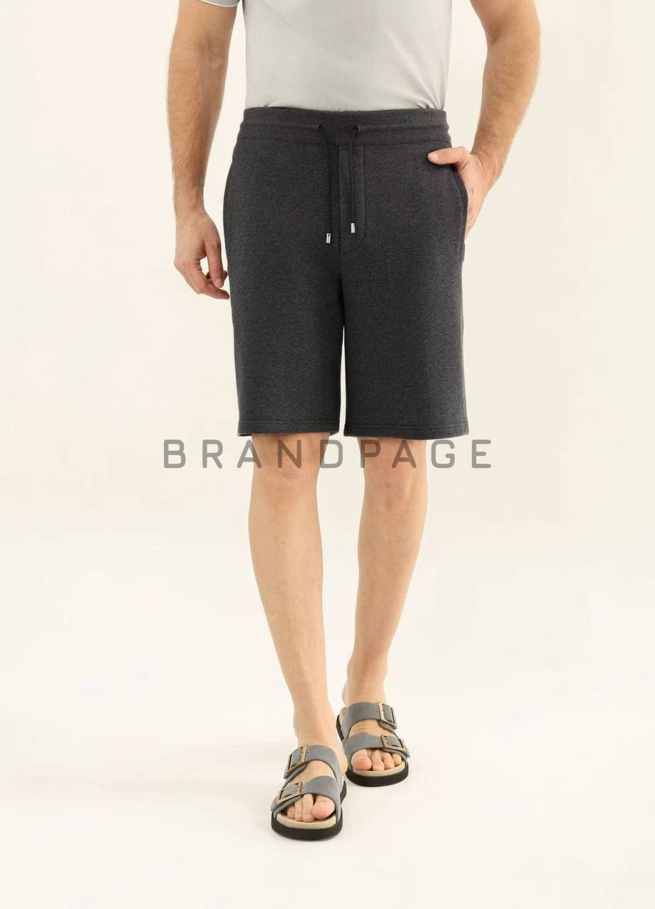 Трикотажные шорты из хлопка Loro Piana BPLUX12335 Трикотажные шорты из хлопка Loro Piana BPLUX12335