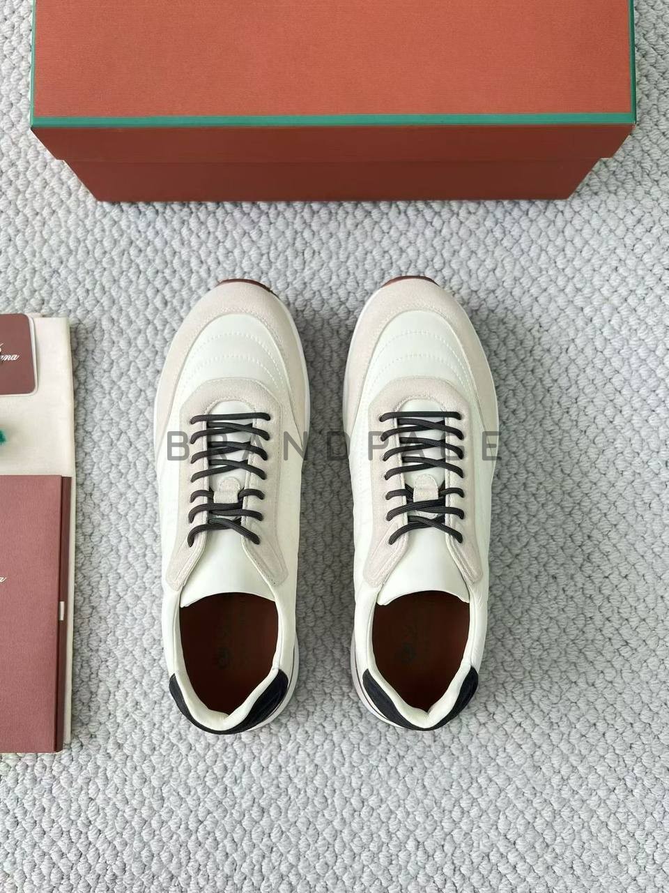 Кроссовки из замши и микрофибры Loro Piana BPLUX12678 Кроссовки из замши и микрофибры Loro Piana BPLUX12678