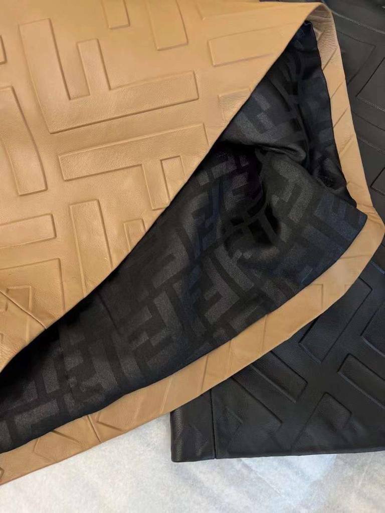 Кожаная юбка люкс Fendi BP-40145 Кожаная юбка люкс Fendi BP-40145