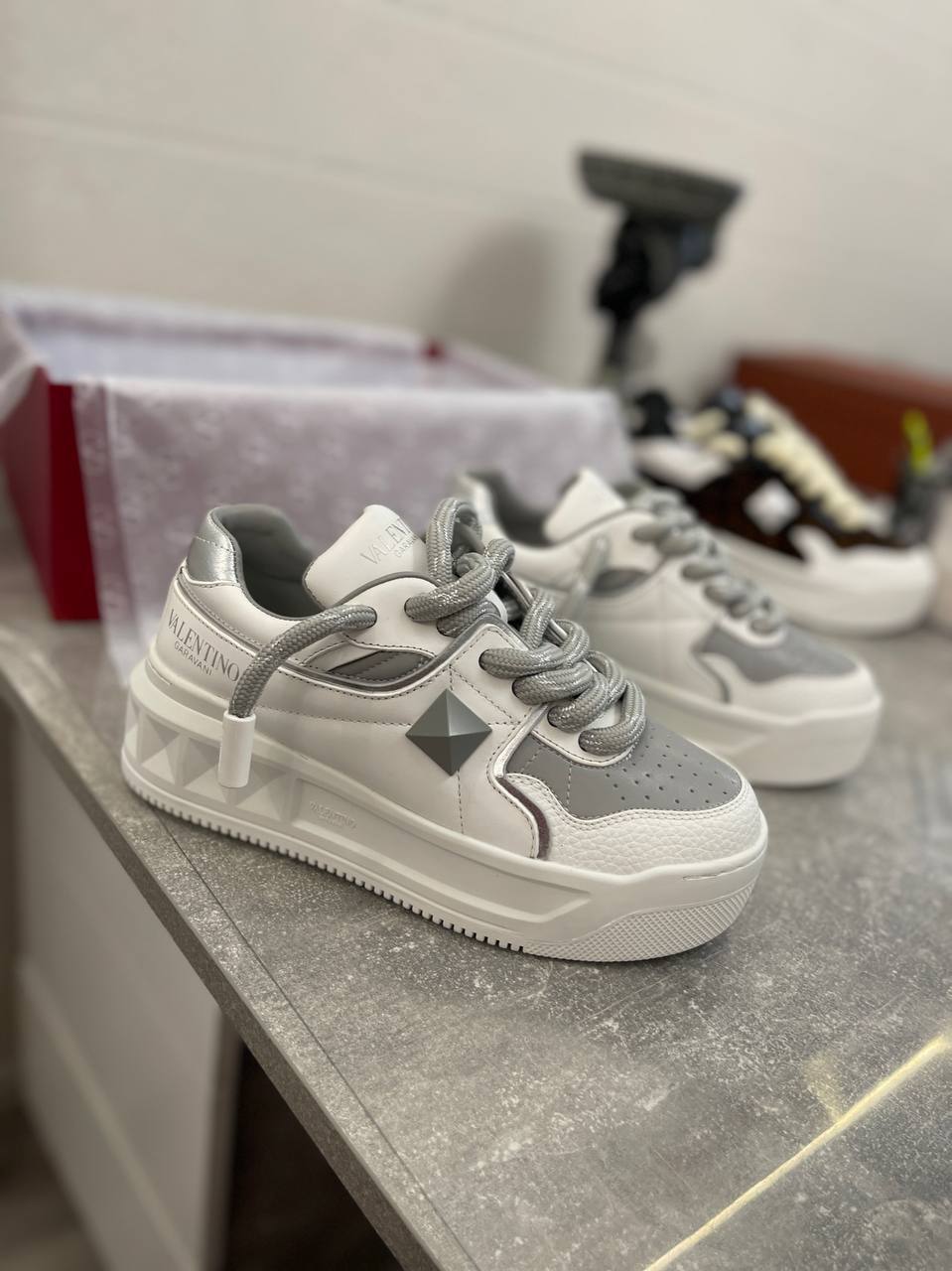 Женские кеды Valentino BP-41527 трендовые Женские кеды Valentino BP-41527 трендовые