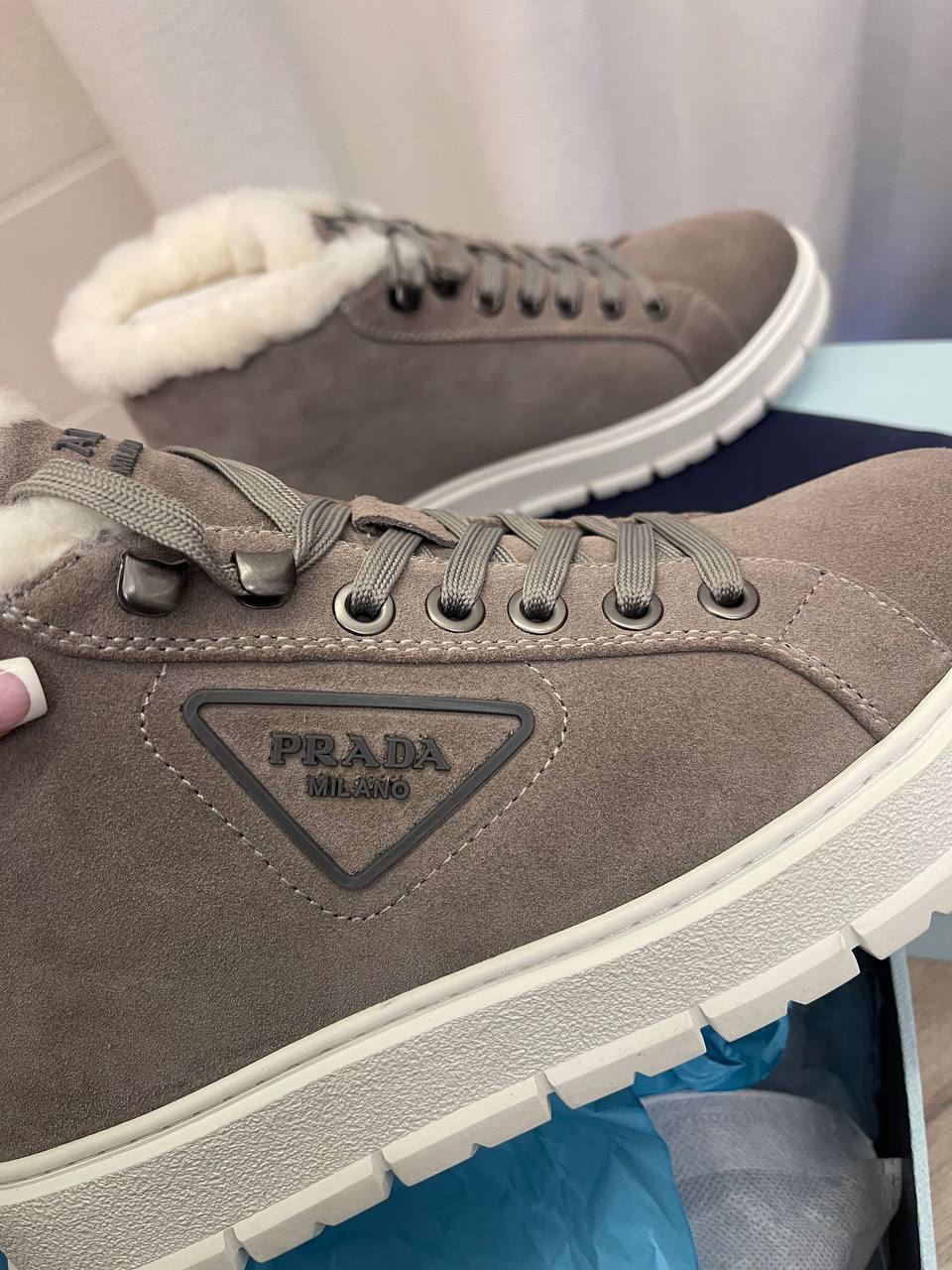 Повседневные женские кеды Prada BP-44257 Повседневные женские кеды Prada BP-44257